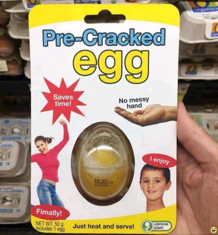 Pre-Cracked Egg